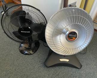 Space Heater and Table Fan