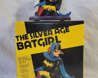 The Silver Age of BatGirl Limited Edition of 3000 Hand Painted Cold Cast Porcelain Mini Bust Statue