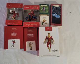 Lot of Hallmark SuperHero Christmas Ornaments