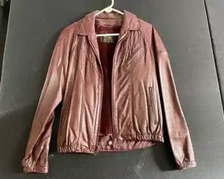 Vintage Red Leather Jacket