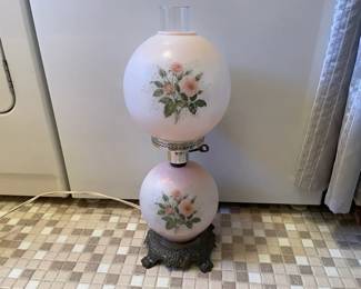 Vintage Pink Electric Antique Styled Lamp