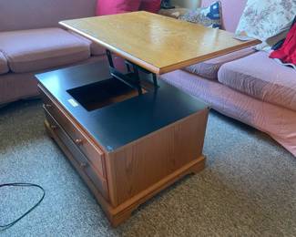 Coffee Table with Adjustable Top