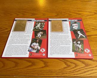 Two 22 Karat Gold Foil Commemorative Cards