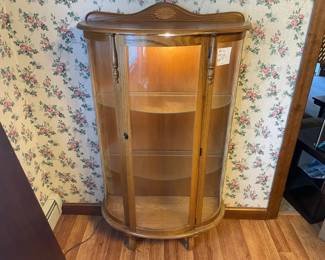 Round Front Curio Cabinet