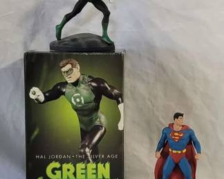 2 Limited Edition DC Comics Mini Statues Green Lantern and Superman