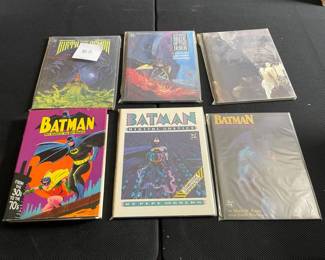 6 Batman Hardcover Comic Books