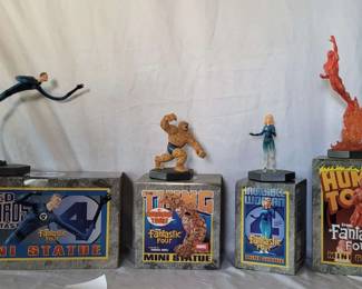 Marvel Fantastic Four Mini Statues with Boxes