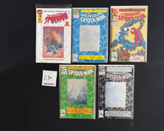 Lot of 5 SpiderMan Comics