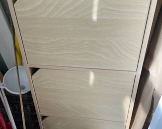 Small Light Colored Storage Cabinet