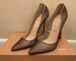 Christian Louboutin Fishnet Heels