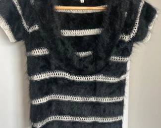 Emporio Armani Angora Short Sleeve Sweater