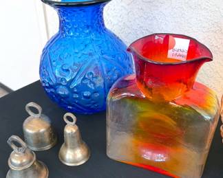 Blenko glass pitcher