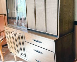 Mid-century modern Broyhill Sculptra china cabinet
