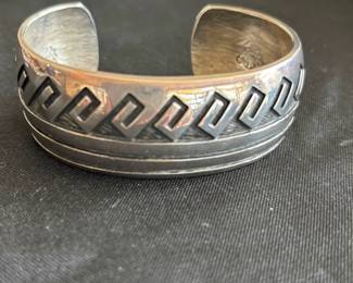 Sterling silver Hopi bracelet
