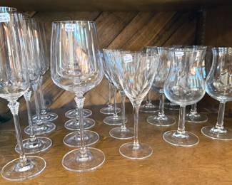 Assorted stemware