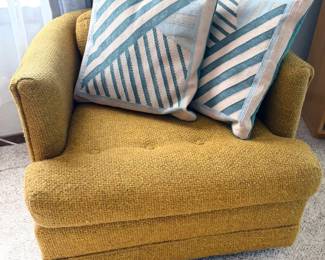 MCM low swivel upholstered chair