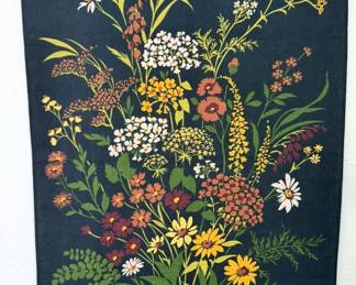 Embroidered wall hanging