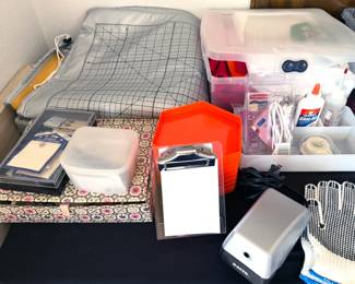 Assorted office supplies
