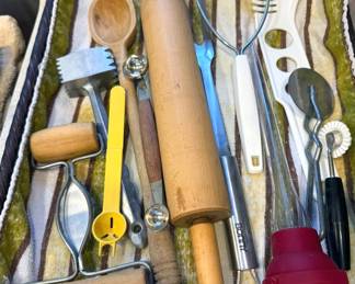 Assorted kitchen utensils