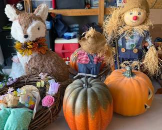 Assorted fall decor