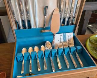 Oneida Community silverware with presentation box
