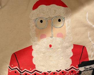 Many decorative holiday pillows