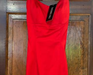 New with tags long red gown 
