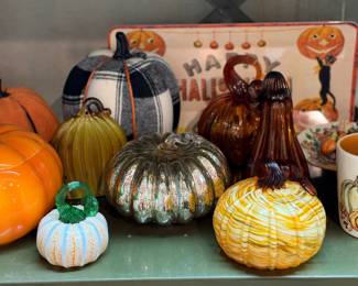 Glass pumpkins