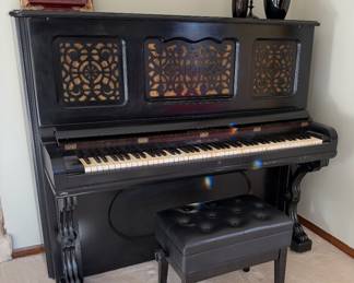 Upright antique piano 