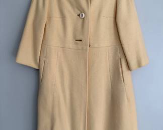 Vintage pale yellow coat 