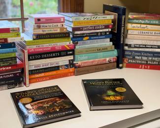 Large collection of cookbooks