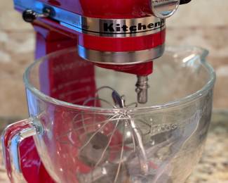 Red Kitchen Aid mixer 