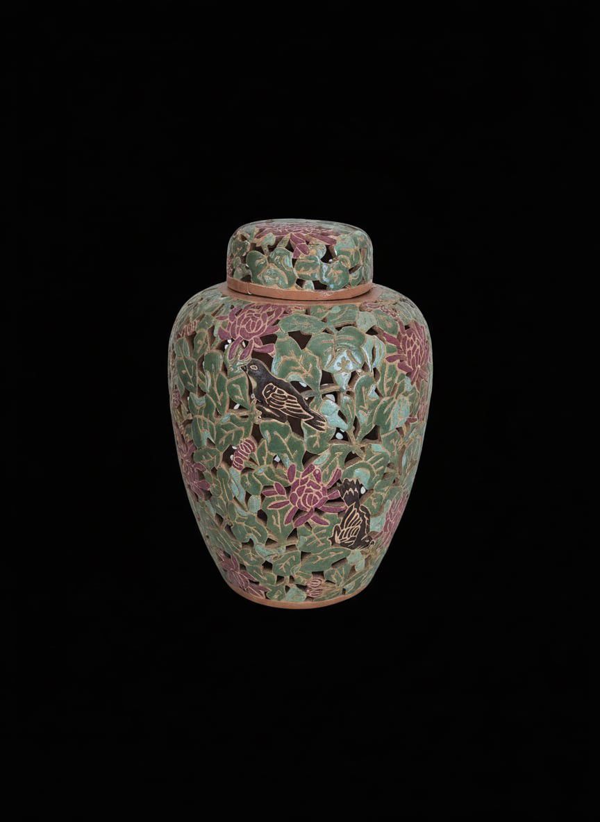 Asian Reticulated Ginger Jar