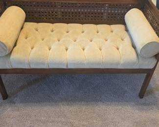 Cane Back Settee Bench Style