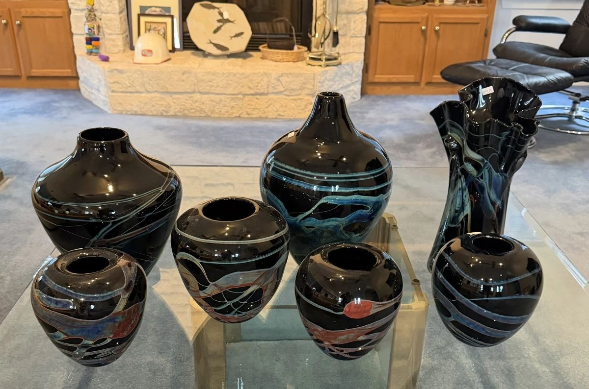 Assorted Wimberley Glass Works originals