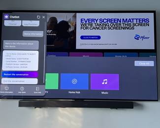 LG 77-inch OLED smart TV, model OLED77C3PUA