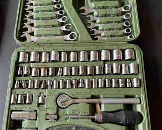 Comprehensive socket and wrench tool set