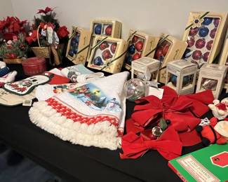 Assorted holiday decorations
