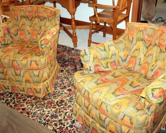 Pair of Sherrill Barrel Chairs