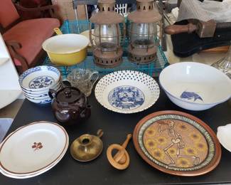 KITCHENWARE & RAILROAD LANTERNS