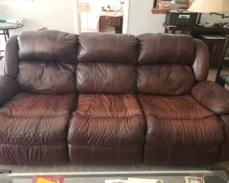 FULL SIZE LEATHER SOFA