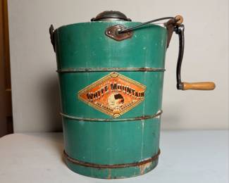 Vintage White Mountain Ice Cream Freezer