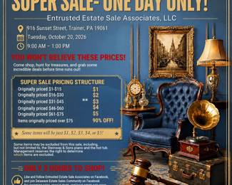 Estate sale super sale flyer