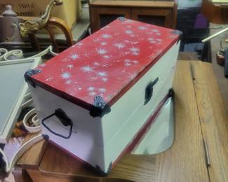 1964 Barbie with metal box, collectibles, vintage, antique, MCM, art deco, nautical, art noveau