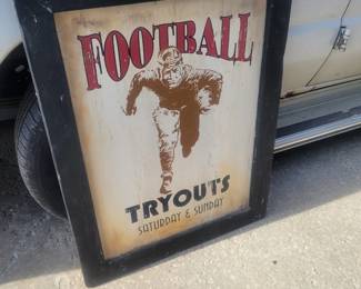 1920's football poster, collectibles, vintage, antique, MCM, art deco, nautical, art noveau