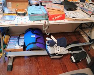 Exercise stuff, rowing machine