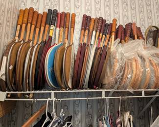 Vintage tennis rackets
