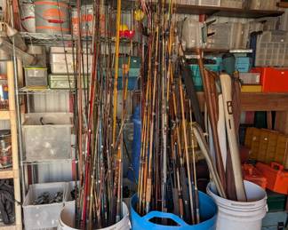 Fishing rods and supplies