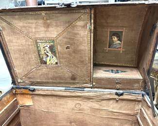 Additional view of Antique Steamer Trunk~