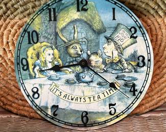 It's Always Tea Time clock, $9